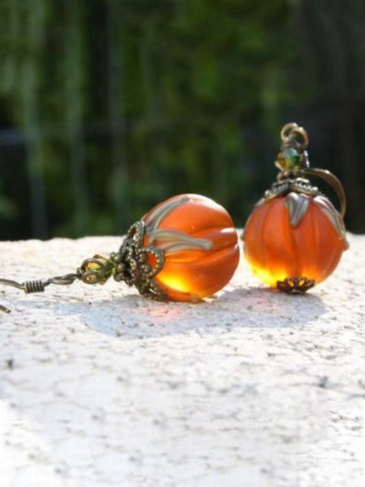 Halloween Vintage Pumpkin Earrings