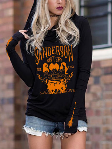 Women's Halloween Witches Poison Est.1993 Print Hoodie