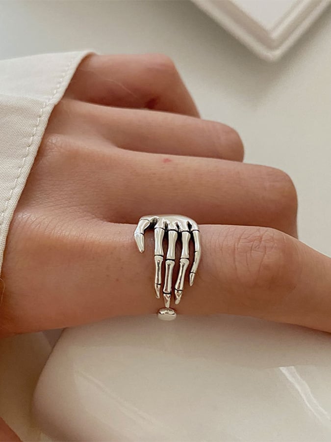 Women's Solid Bone Claw Ring