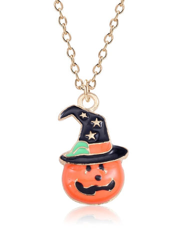 Women's Halloween Magic Pumpkin Necklace