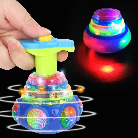 🔥🎁2023-Christmas Hot Sale🎁 - HALF PRICE🔥 Music Flashing Spinners Toy With Launcher