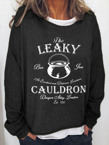 Women's Leaky Cauldron Print Sweatshirt