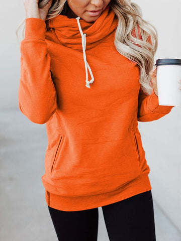 Casual Orange Hoodie