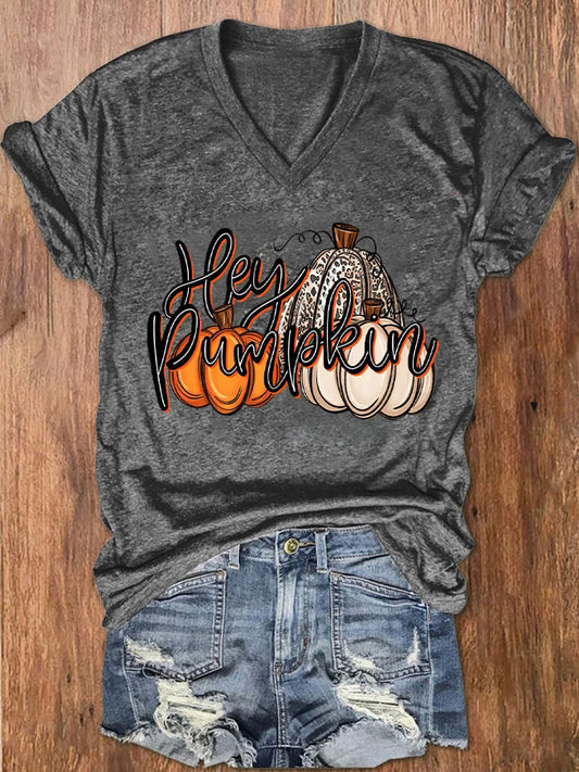 Women's Halloween Hey Pumpkin T-Shirt