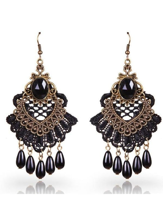 Women's Halloween Earrings Lace Vintage Earrings