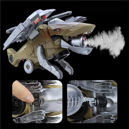 🎁2024-New Year Hot Sale🎁 LED Transforming Dinosaur Helicopter Toy